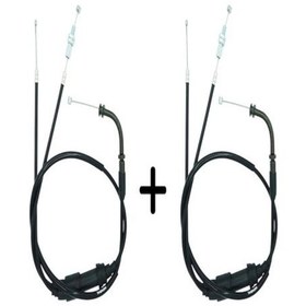 Resim 150 Kn Uyumlu Gaz Teli Komple 2 Adet Siyah 