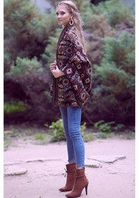 Resim Etnik Desenli Kilim Şal 