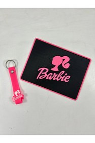 Resim TKY Tasarımı Kendin Yap Brb Logolu Araç İçi Torpido Üstü Kaydırmaz Ped ve Anahtarlık Seti 