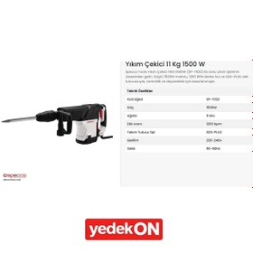Resim Specco Kırıcı 1500w 27 J 11kg Sp7022 