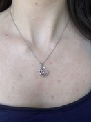 Resim Pembe Ay Kolye 