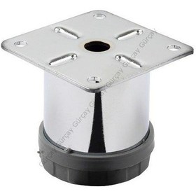 Resim Gürçayhırdavat Gürçay Metal Dolap Ve Koltuk Ayağı 42Mm Krom 