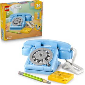 Resim LEGO® Creator 3'ü 1 Arada Retro Telefon 31174 - 8 Yaş ve Üzeri 1980'ler veya 2000'ler Modeli Yaratıcı Oyuncak Yapım Seti (383 Parça) 