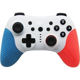 Resim Switch Pro İçin Titreşimli Sw510 Kablosuz Bluetooth Denetleyici Kırmızı Mavi 