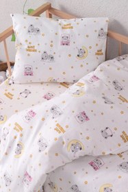 Resim %100 Pamuk Dream Sweet Bebek Nevresim Takımı - Pembe 