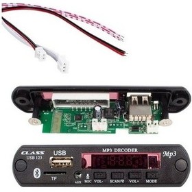 Resim Bluetoothlu Araç Oto Teyp Aux Usb Sd Tf Çevirici Dönüştürücü 12v N11.289 