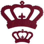 Resim La Mia 10 lu Bordo Taç Keçe Motifler - FS314-M14 