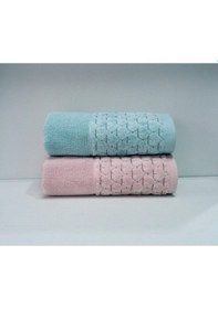 Resim Özdilek ( 2 Adet ) Adria El Yüz Havlusu - Pembe / Mint 