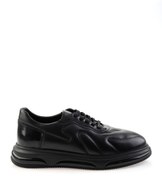 Resim Bambi Siyah Hakiki Deri Erkek Sneaker E01035250343 