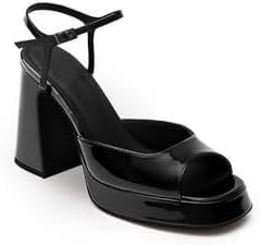 Resim Jabotter Lisbon Rugan 10 Cm Platform Topuklu Ayakkabı 