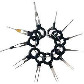 Resim Sones 11 Adet Oto Araba Girişi Devre Kablo Tesisatı Terminali Çıkarma Konnektörü Sıkma Pimi Arka İğne Kaldırma Aracı 