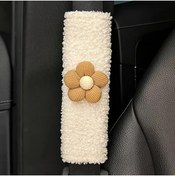Resim seltuğ 1 Adet Çiçekli Polyester Fiber Koltuk Kemeri Kapak Ped 