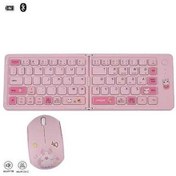 Resim Willowhaven Üçlu Bluetooth Katlanır Klavye, 67 Tuşlu, Windows/ios/android Uyumlu, Pink Set, İbranice Yayılım, Kablosuz, Kırmızı Model 