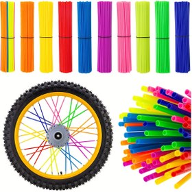 Resim 72 Adet Ağır Hizmet Tipi Telli Kılıf - Motosikletler, Bisikletler, ATV'ler, Dirt Bike'ler ile Uyumlu - 24cm Uzunluk, 1.5mm Kalınlık, 1.5mm Çap - 1/8" Teller ile Uyumlu, Motosiklet Telli Kılıf, Bisiklet Telli Kılıf, Şık Teli Tasarımı 