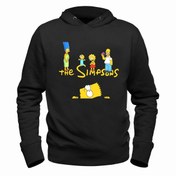 Resim Alfa Tshirt The Simpsons Siyah Çocuk Sweatshirt 