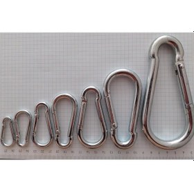 Resim Geçmeli Yapış Kanca Karabina Yaylı 5 Mm - 5 Cm 