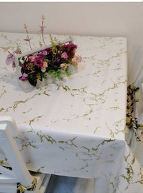 Resim Elyaflı Pvc Muşamba - Desenli Silinebilir Masa Örtüsü 02mrl190b Renkli 