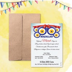 Resim Yarendavetiyeotuz9 Yaren Davetiye Sünnet Davetiyesi Kraft Zarflı 100 Adet (526669584)-Değer 1-Değer 2 