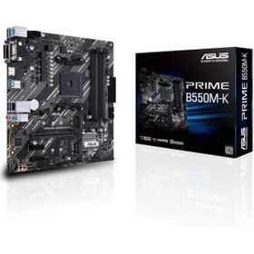 Resim ASUS PRIME B550M-K DDR4 4600(O.C)/2133Mhz mATX AM4 ASUS PRIME B550M-K DDR4 4600(O.C)/2133Mhz mATX AM4