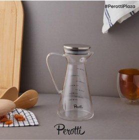 Resim Rossel Premium Perotti Aberto Metal Kapak 450 ml Cam Yağlık 14264 