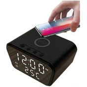 Resim Yaozixa 15w Hızlı Kablosuz Şarjlı Çok Fonksiyonlu Led Dijital Çalar Saat 