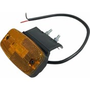 Resim Mars 24V Dorse Yan Sinyal Lamba Side Marker (3 Ledli) (Dışa Bağlantı) (Oval) (110*50 Mm) 