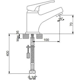 Resim Newarc - Smart Lavabo Bataryası - 142521 180051 Krom 