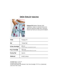 Resim Itsbasic Kadın Ice 11s6-3 Palazzo Fit Gül Çiçek Nakış Detaylı Özel Tasarım Denim Jean Buz Mavi 