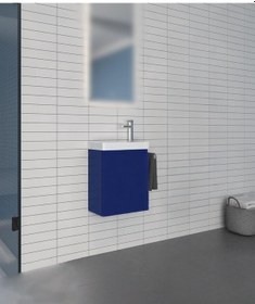 Resim Orka Ferla 40 Alt Modül + Lavabo Mat Pasific Mavi Diğer 