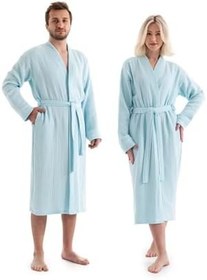 Resim DENİZLİ CONCEPT Unisex Kimono 4 Kat Müslin Bornoz 