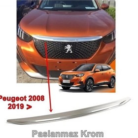 Resim Peugeot 2008 Ön Kaput Çıtası 2019 Sonrası 1 Parça P Çelik N11.2652 