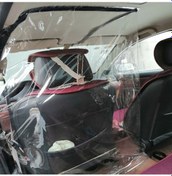 Resim Sones Araba Karantina Şeffaf Anti-sprey Kalkanı Tükürük Önleyici Koruyucu Film, Sürücü Koltuğu Evrensel 