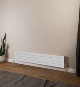 Resim Warma Teos Yatay Çelik Radyatör 1600x295 Beyaz Ral 9016 Gloss 80 