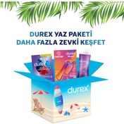 Resim Durex Yaz Paketi Chill Karma Paket Prezervatif 20'li + 2si 1 Arada Titreşimli Vibratör + Aloevera Jel 200 ML 