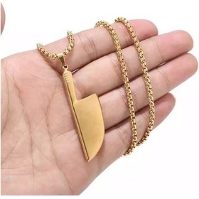 Resim Bıçak Şef Gold Kolye Paslanmaz Çelik Kolye 