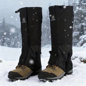 Resim Her Türlü Açık Hava Etkinliği İçin Bacak Koruyucular - Yürüyüş, Avcılık, Kamp, Kayak, Kavurucu Sıcaklar, Yürüyüş ve Dağcılık İçin Nefes Alabilen Yüksek Koruma Ayak Kılıfları - Erkek ve Kadınlar İçin Ayarlanabilir Uyum, Maksimum Konfor - 1 Çift 