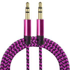 Resim Diwu AUX Stereo 3.5mm Data Ses Örgü Kablo Pembe 
