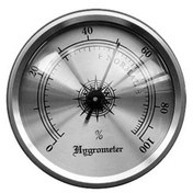 Resim North Humidor Puro Nem Saati Higrometre Silver 3.5 CM 