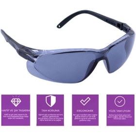 Resim NZB Bisiklet Gözlüğü Uv Korumalı Ayarlanabilir Bisikletçi Gözlük Füme S900 