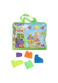 Resim Play Blox 2960 Neon Renkler Mega Blok Seti 107 Parça Yeşil Çantalı 