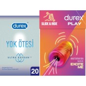 Resim Durex Manuel Mastürbatör + Durex Ultra Prezervatif 20Lı 