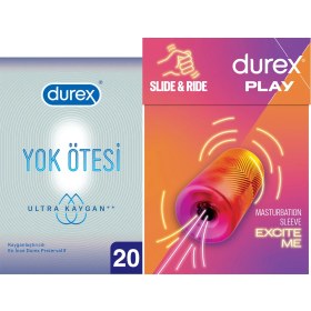 Resim Durex Manuel Mastürbatör + Durex Ultra Prezervatif 20Lı 