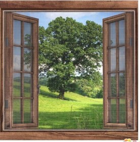 Resim Yapışkanlı Çift Kanat Sineklik 