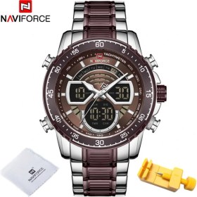 Resim Hanyang Sce Navıforce Moda Erkek Saatler Lüks Orijinal Kuvars Dijital Analog Spor Kol Saati Erkekler Için Su Geçirmez Paslanmaz Çelik Saat (Yurt Dışından) 