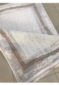 Resim Padişah Halı Santo 60887 070 Serisi Akrilik Salon Oturma Yatak Odası Halısı Krem - Gri 