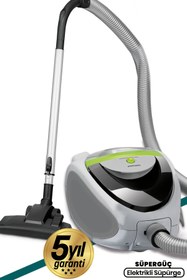 Resim GoldMaster Yıldız Çift Hepa Filtreli 2.5 Litre Geniş Hazneli Toz Torbasız 5 Yıl Garantili Elektrikli Süpürge 