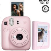 Resim Fujifilm Instax Mini 12 Fotoğraf Makinesi + 28'li Mini Albüm Pembe 