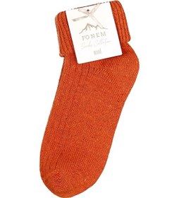 Resim Fonem Kadın Katlamalı Spor Çorap Fo 8016 Turuncu 