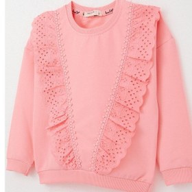 Resim Breeze Kız Çocuk Sweatshirt Güpürlü 1.5-5 Yaş, Pembe Pembe 