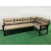 Resim Melisa 3+2 Köşe Yön Değiştirilebilir Koltuk Takımı Balkon-bahçe-kafe-çay Seti Fonksiyonel Cappuccino 